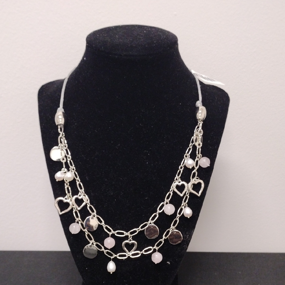 Silver Heart Charm Necklace